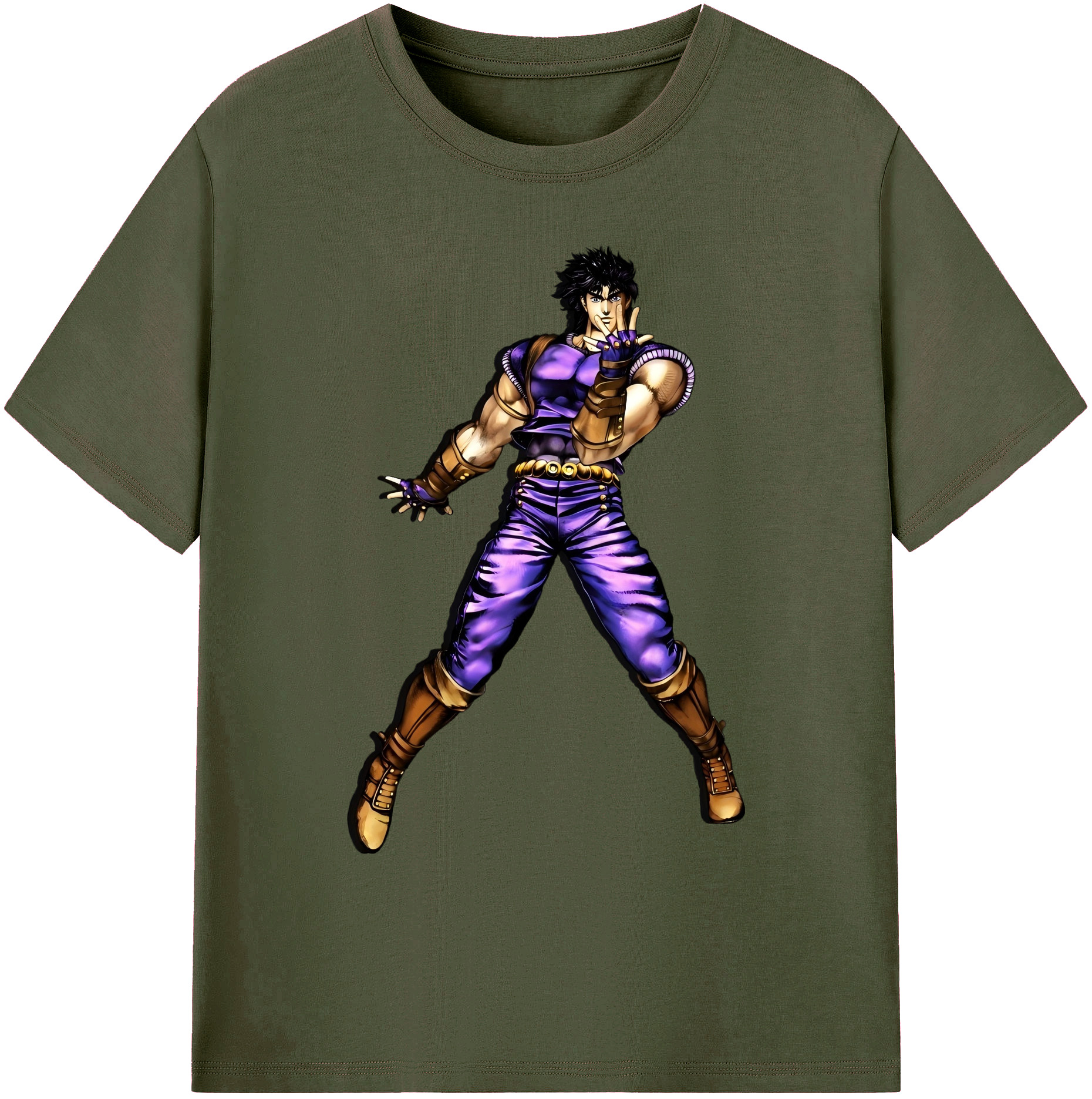 （画像用） ジョジョの奇妙な冒険 /ジョナサン?ジョースター JoJo's Bizarre Adventure Jonathan Joestar 綿100％ メンズ半袖Tシャツ｜肌触りやわらか＆通気性